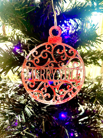 Blood & Glitter Yule Ornament