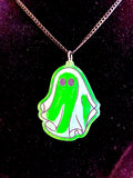 Neon Halloween Ghost Necklace