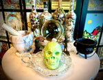 Mint Green Money Magick Skull Candle