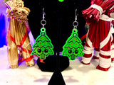 Neon Green Yule Tree Jewelry Set