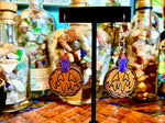 Vintage Halloween Jack O Lantern Earrings