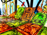 Neon Halloween Complete Standard Major Arcana Tarot Deck