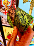 Neon Halloween Complete Standard Major Arcana Tarot Deck