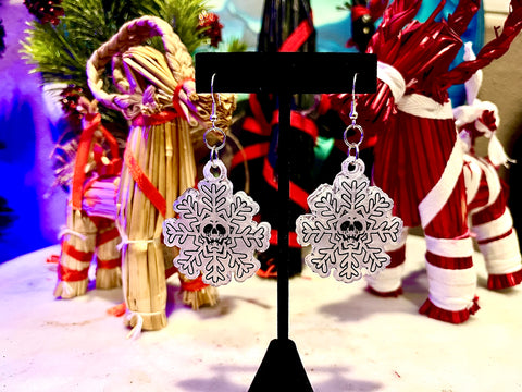 Shimmering Snowflake Earrings