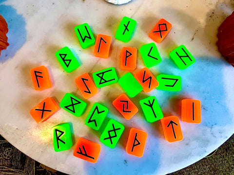 Neon Halloween Rune Set