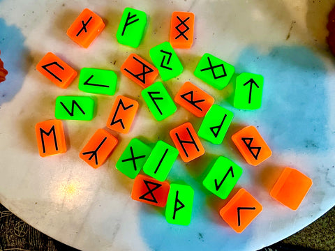 Neon Halloween Rune Set