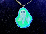 Vintage Halloween Ghost Necklace